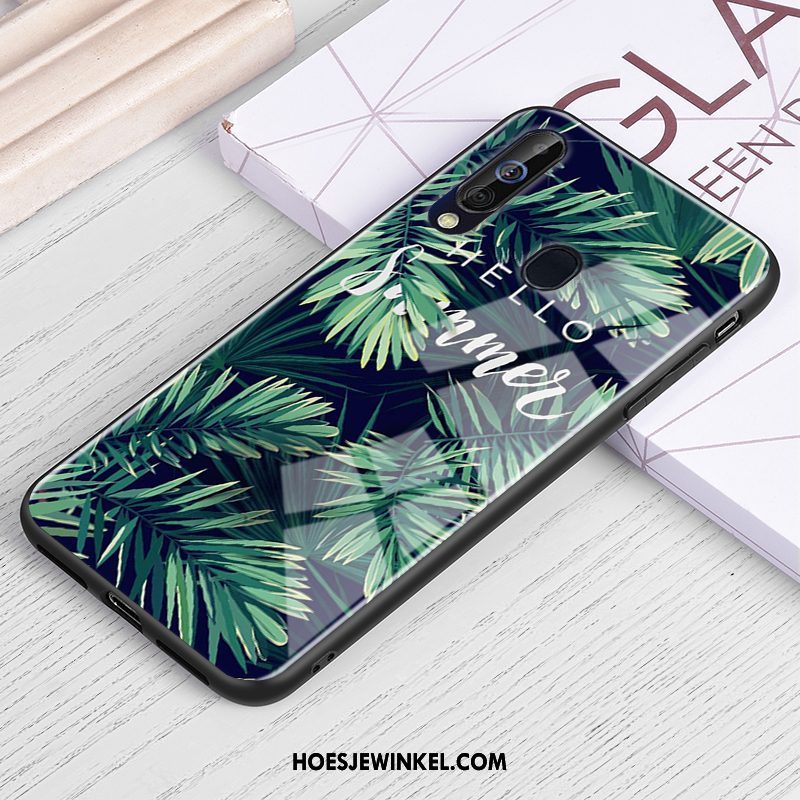 Samsung Galaxy A60 Hoesje Bescherming Sterrenhemel Glas, Samsung Galaxy A60 Hoesje Anti-fall Olieverfschilderij