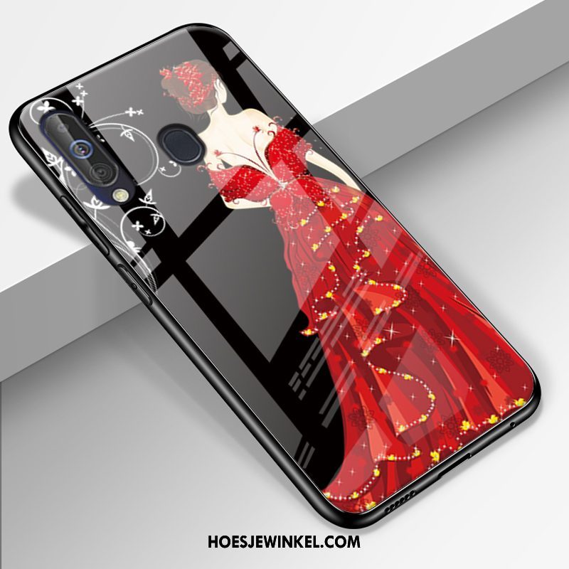 Samsung Galaxy A60 Hoesje Hoes Net Red Gazen, Samsung Galaxy A60 Hoesje Schrobben All Inclusive