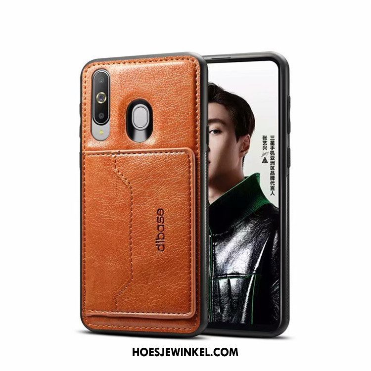 Samsung Galaxy A60 Hoesje Hoes Rood Kaart, Samsung Galaxy A60 Hoesje Bescherming Mobiele Telefoon