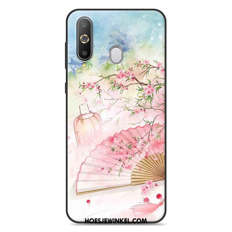 Samsung Galaxy A60 Hoesje Kunst Wind Grijs, Samsung Galaxy A60 Hoesje Hanger Chinese Stijl