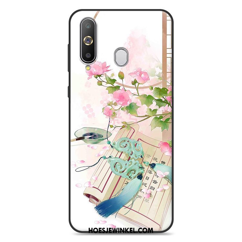 Samsung Galaxy A60 Hoesje Kunst Wind Grijs, Samsung Galaxy A60 Hoesje Hanger Chinese Stijl