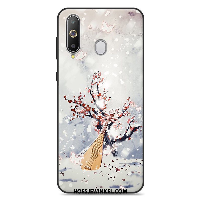 Samsung Galaxy A60 Hoesje Kunst Wind Grijs, Samsung Galaxy A60 Hoesje Hanger Chinese Stijl