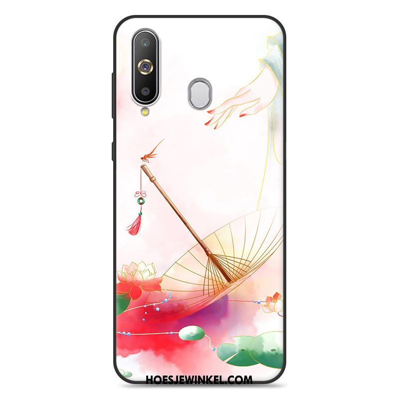 Samsung Galaxy A60 Hoesje Kunst Wind Grijs, Samsung Galaxy A60 Hoesje Hanger Chinese Stijl