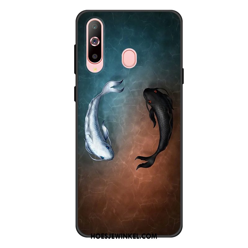 Samsung Galaxy A60 Hoesje Lovers Hoes Zwart, Samsung Galaxy A60 Hoesje Siliconen Anti-fall