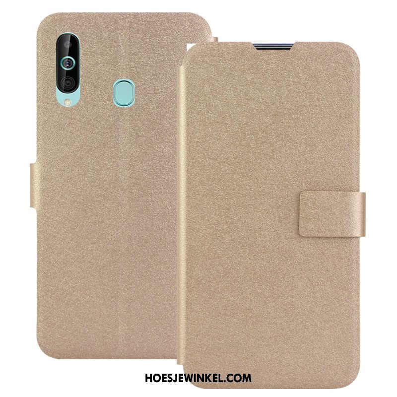 Samsung Galaxy A60 Hoesje Magneet Sluit Bescherming Mobiele Telefoon, Samsung Galaxy A60 Hoesje Goud Folio