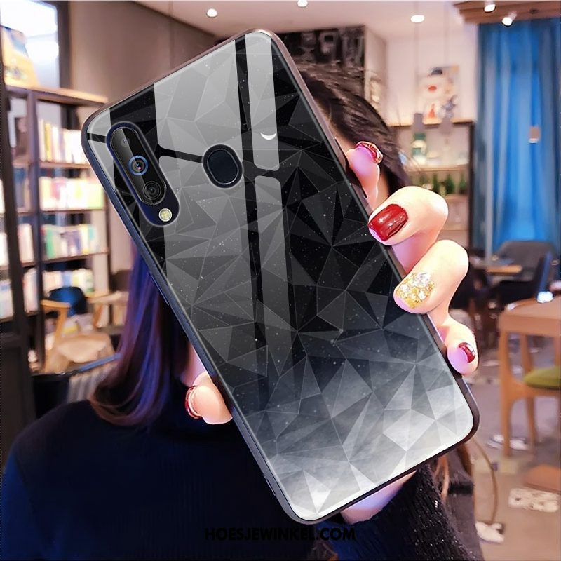 Samsung Galaxy A60 Hoesje Ster Patroon Trendy Merk, Samsung Galaxy A60 Hoesje Nieuw Groen