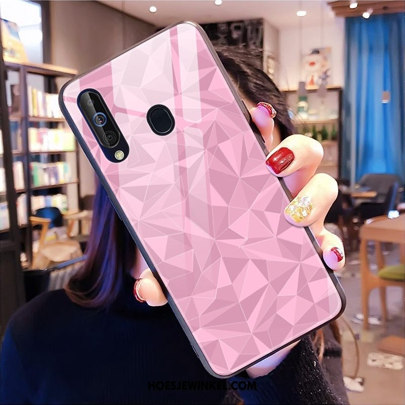 Samsung Galaxy A60 Hoesje Ster Patroon Trendy Merk, Samsung Galaxy A60 Hoesje Nieuw Groen