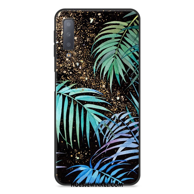 Samsung Galaxy A7 2018 Hoesje Anti-fall Spotprent Blauw, Samsung Galaxy A7 2018 Hoesje Zacht Ster