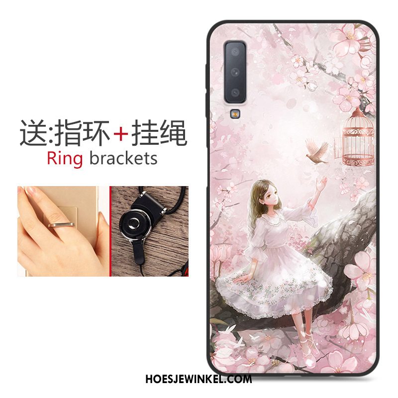 Samsung Galaxy A7 2018 Hoesje Anti-fall Zacht Siliconen, Samsung Galaxy A7 2018 Hoesje Hoes Mini