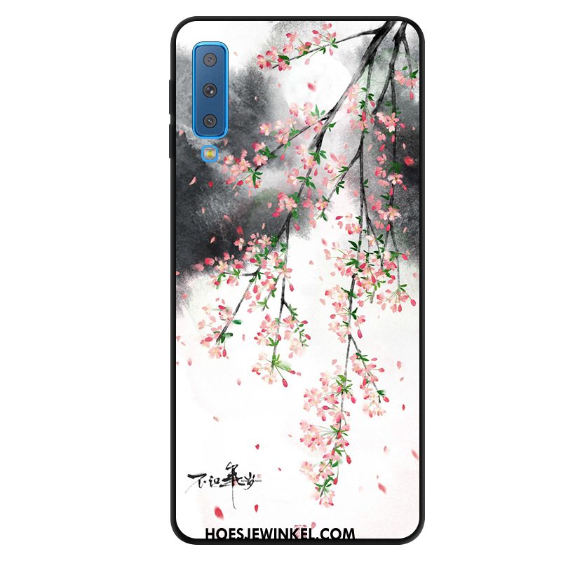 Samsung Galaxy A7 2018 Hoesje Bescherming Vers Blauw, Samsung Galaxy A7 2018 Hoesje Mobiele Telefoon Wind