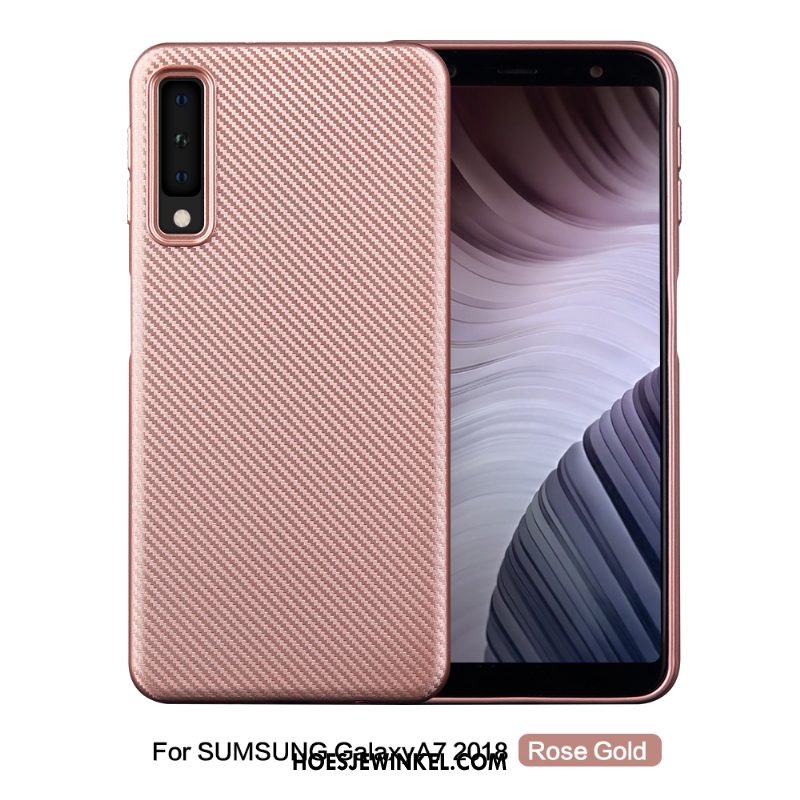 Samsung Galaxy A7 2018 Hoesje Fiber Mobiele Telefoon Patroon, Samsung Galaxy A7 2018 Hoesje All Inclusive Ster