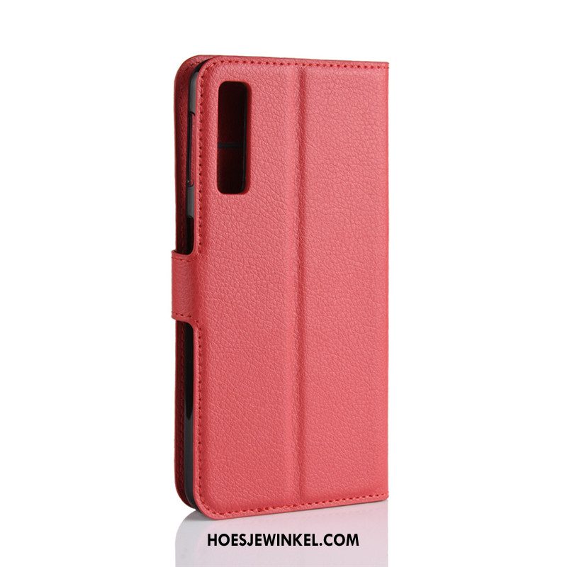 Samsung Galaxy A7 2018 Hoesje Groen Folio Hoes, Samsung Galaxy A7 2018 Hoesje Portemonnee Ster