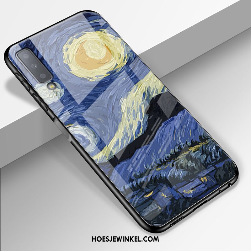 Samsung Galaxy A7 2018 Hoesje Hoes Spiegel Glas, Samsung Galaxy A7 2018 Hoesje Mobiele Telefoon All Inclusive