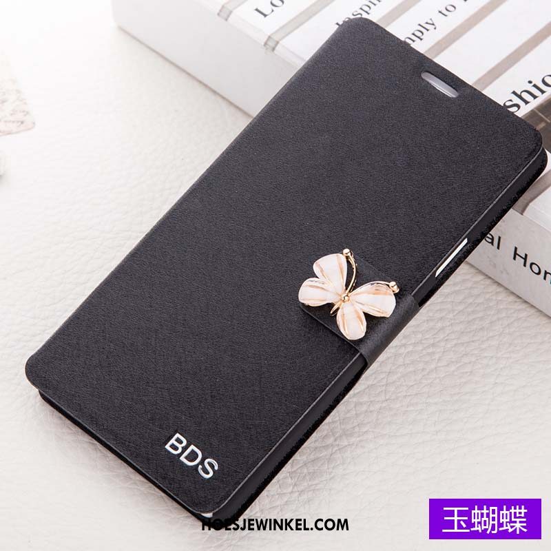 Samsung Galaxy A7 2018 Hoesje Leren Etui Ster Bloemen, Samsung Galaxy A7 2018 Hoesje Anti-fall Mobiele Telefoon