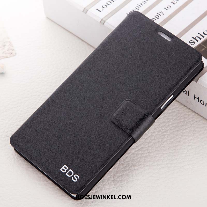Samsung Galaxy A7 2018 Hoesje Leren Etui Ster Bloemen, Samsung Galaxy A7 2018 Hoesje Anti-fall Mobiele Telefoon