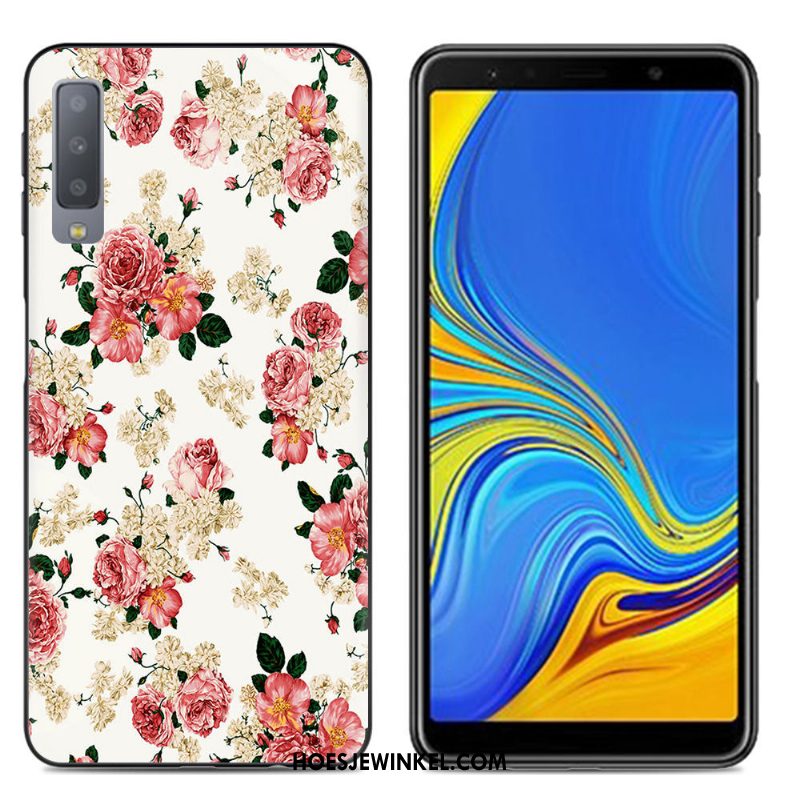 Samsung Galaxy A7 2018 Hoesje Roze Mobiele Telefoon Ster, Samsung Galaxy A7 2018 Hoesje Anti-fall Bescherming