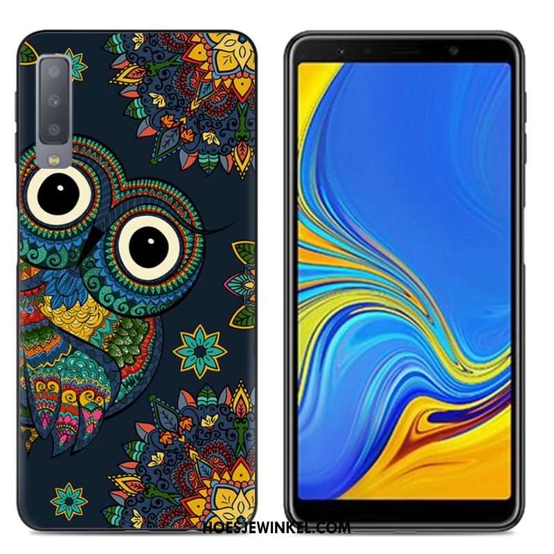 Samsung Galaxy A7 2018 Hoesje Roze Mobiele Telefoon Ster, Samsung Galaxy A7 2018 Hoesje Anti-fall Bescherming