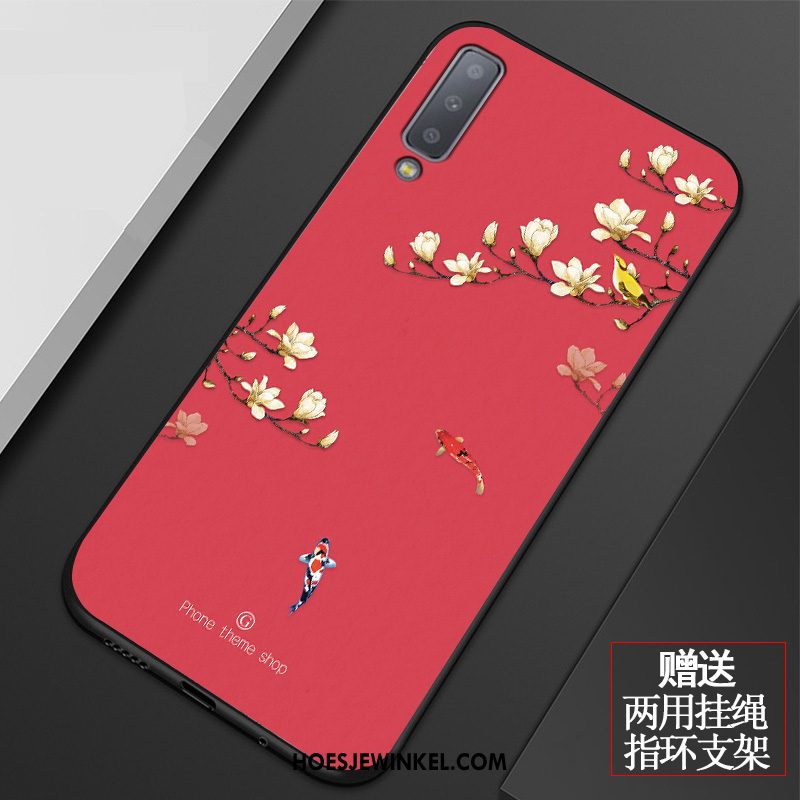 Samsung Galaxy A7 2018 Hoesje Siliconen Kunst Anti-fall, Samsung Galaxy A7 2018 Hoesje Vers Mobiele Telefoon