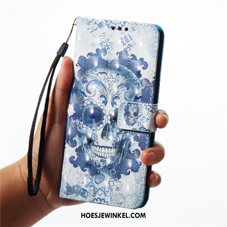 Samsung Galaxy A7 2018 Hoesje Zacht Folio Ster, Samsung Galaxy A7 2018 Hoesje Mobiele Telefoon Leren Etui