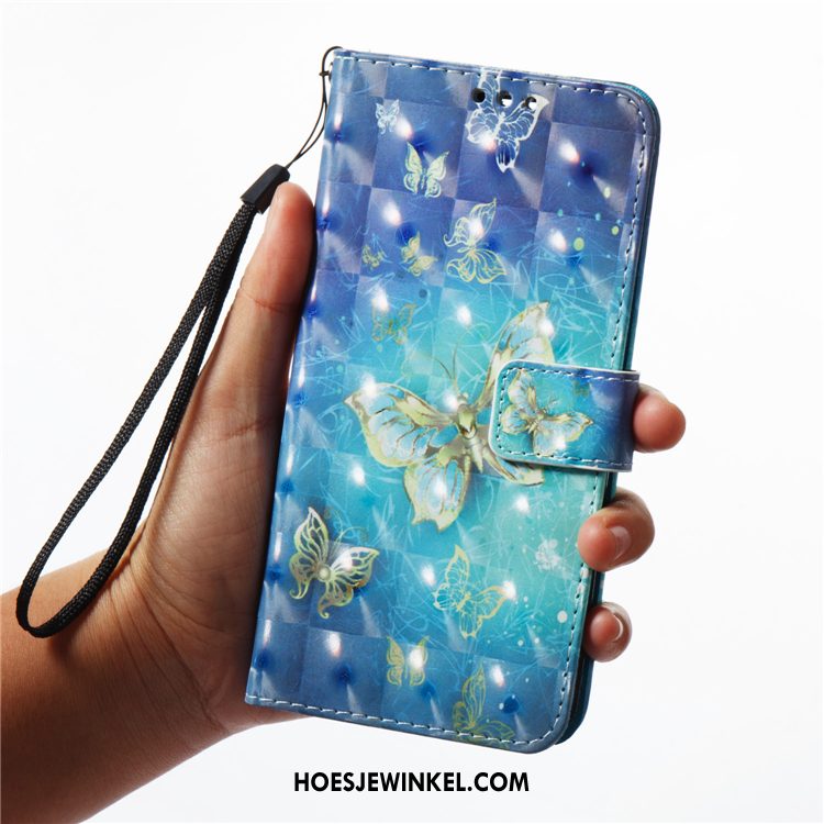 Samsung Galaxy A7 2018 Hoesje Zacht Folio Ster, Samsung Galaxy A7 2018 Hoesje Mobiele Telefoon Leren Etui