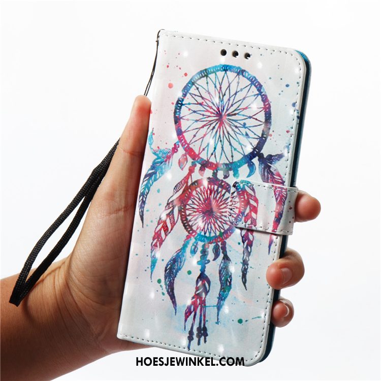 Samsung Galaxy A7 2018 Hoesje Zacht Folio Ster, Samsung Galaxy A7 2018 Hoesje Mobiele Telefoon Leren Etui
