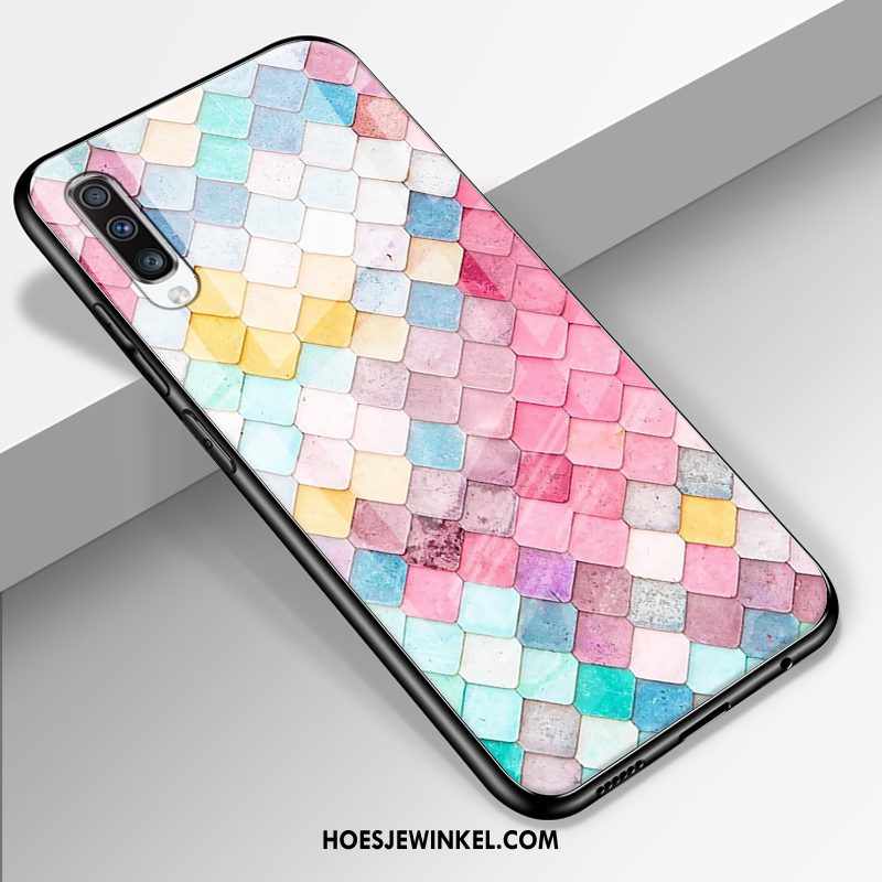 Samsung Galaxy A70 Hoesje Anti-fall Ster Roze, Samsung Galaxy A70 Hoesje Mobiele Telefoon Lovers