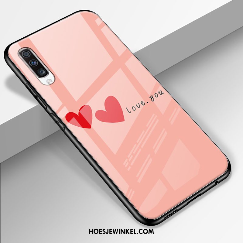 Samsung Galaxy A70 Hoesje Anti-fall Ster Roze, Samsung Galaxy A70 Hoesje Mobiele Telefoon Lovers