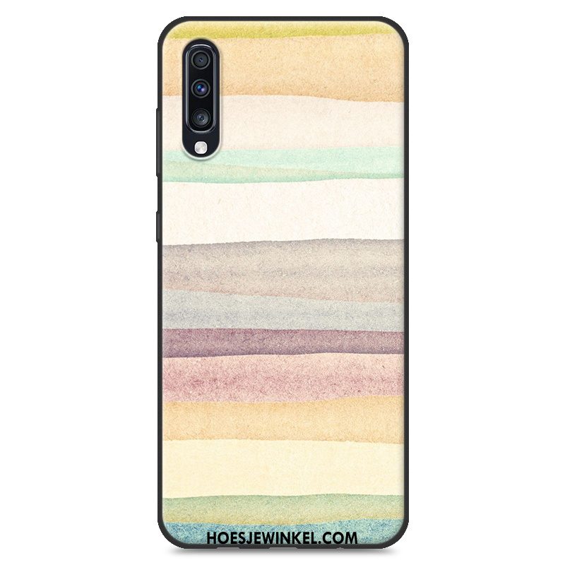 Samsung Galaxy A70 Hoesje Blauw Landschap Nieuw, Samsung Galaxy A70 Hoesje Bescherming Eenvoudige