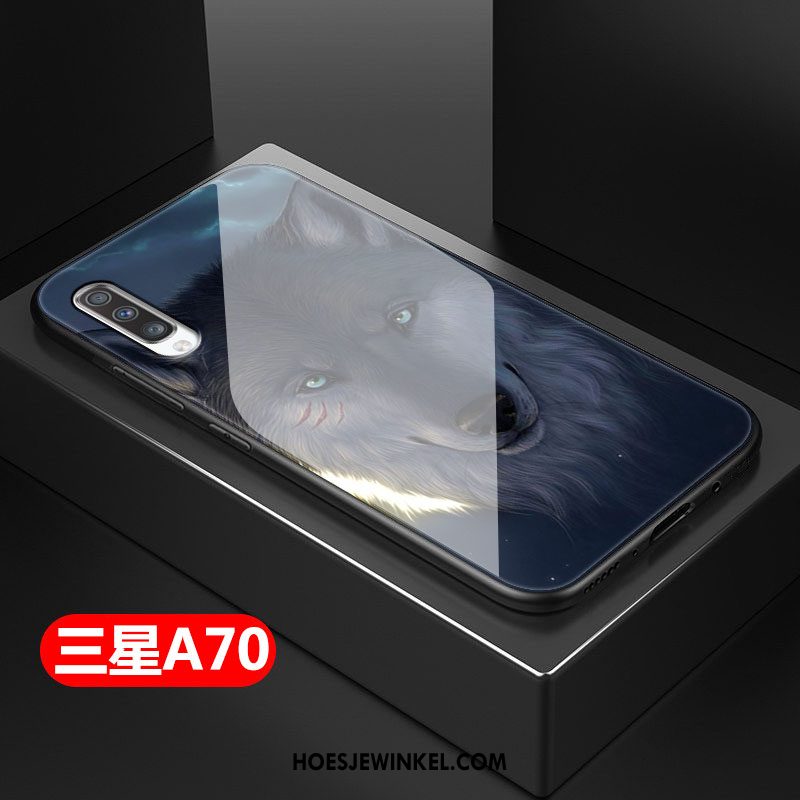 Samsung Galaxy A70 Hoesje Eenvoudige Trendy Merk Siliconen, Samsung Galaxy A70 Hoesje Mobiele Telefoon Chinese Stijl