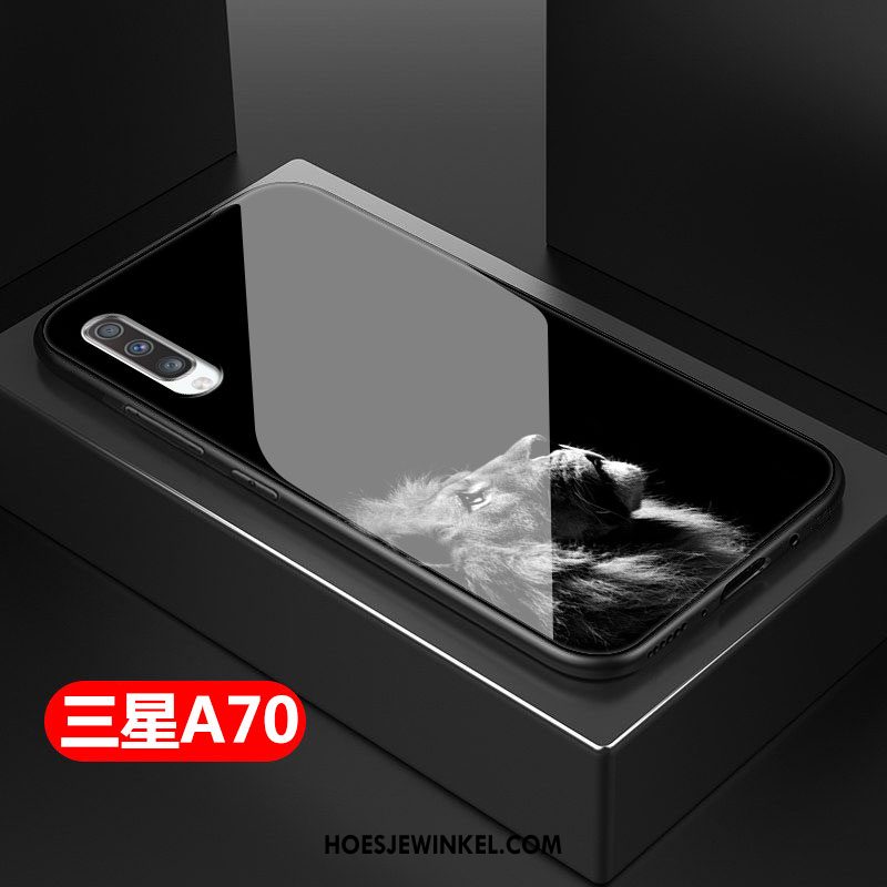 Samsung Galaxy A70 Hoesje Eenvoudige Trendy Merk Siliconen, Samsung Galaxy A70 Hoesje Mobiele Telefoon Chinese Stijl