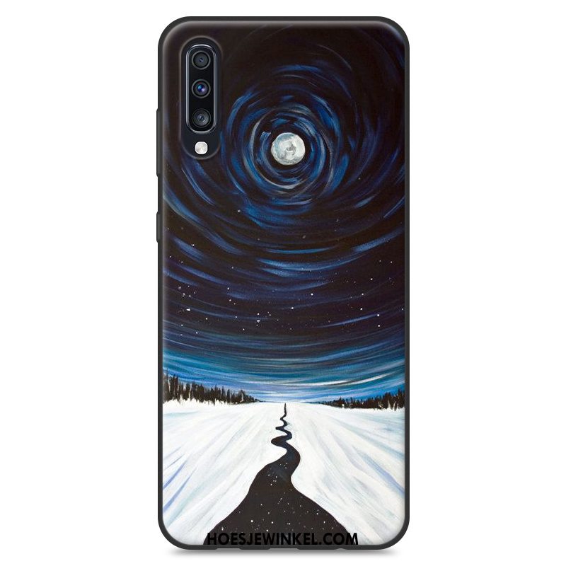 Samsung Galaxy A70 Hoesje Mobiele Telefoon Blauw Bescherming, Samsung Galaxy A70 Hoesje Siliconen Persoonlijk