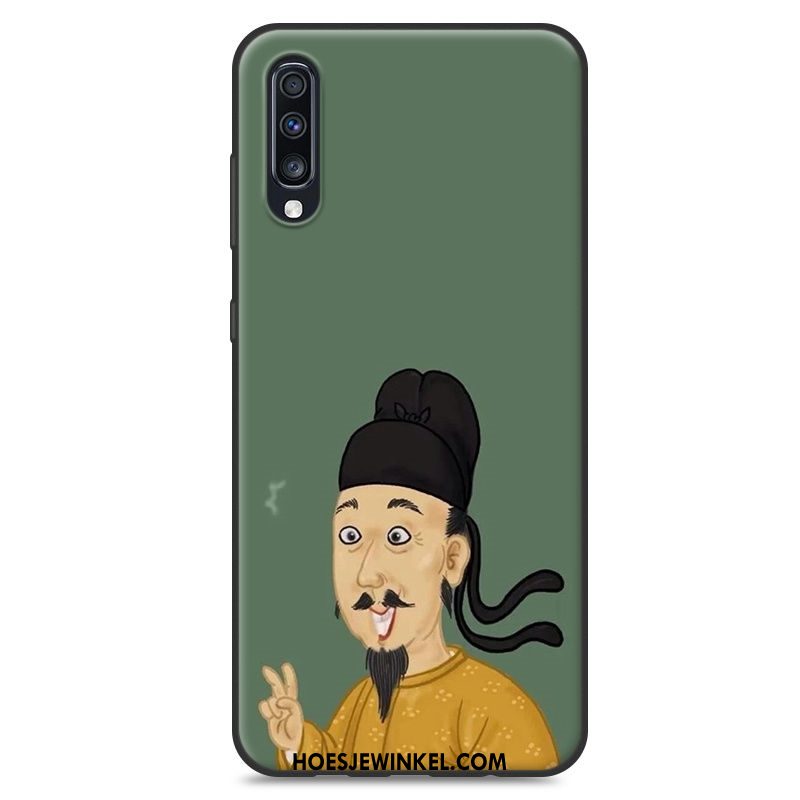 Samsung Galaxy A70 Hoesje Scheppend Mobiele Telefoon Wit, Samsung Galaxy A70 Hoesje Trend Hoes