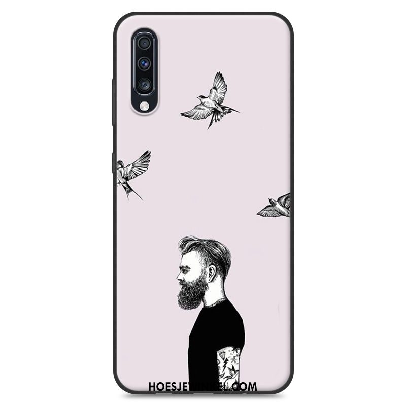 Samsung Galaxy A70 Hoesje Scheppend Mobiele Telefoon Wit, Samsung Galaxy A70 Hoesje Trend Hoes