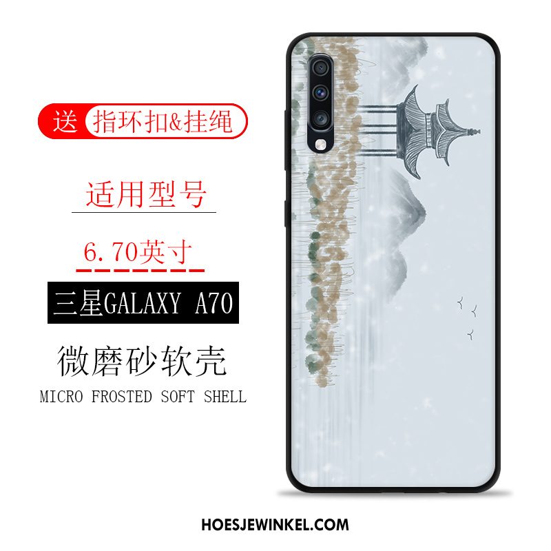 Samsung Galaxy A70 Hoesje Wind Siliconen Ster, Samsung Galaxy A70 Hoesje Zacht Landschap