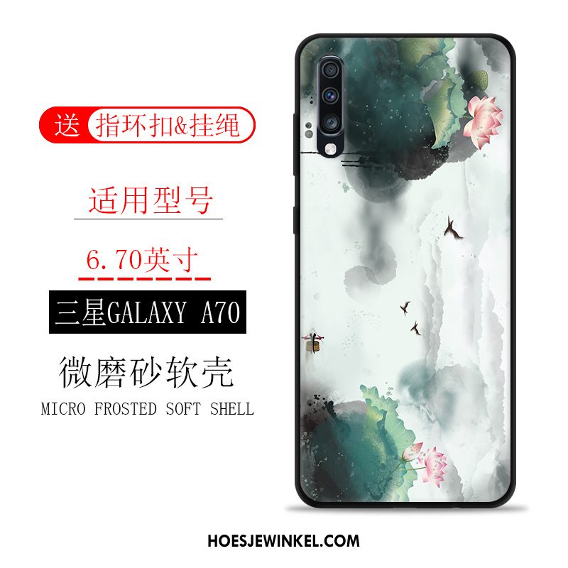 Samsung Galaxy A70 Hoesje Wind Siliconen Ster, Samsung Galaxy A70 Hoesje Zacht Landschap