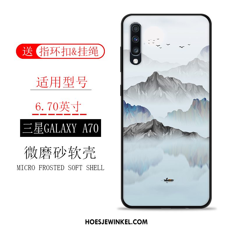 Samsung Galaxy A70 Hoesje Wind Siliconen Ster, Samsung Galaxy A70 Hoesje Zacht Landschap