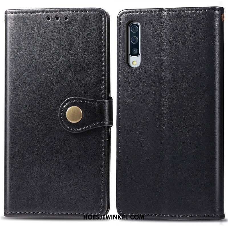 Samsung Galaxy A70s Hoesje Bescherming Hoes Kunstleer, Samsung Galaxy A70s Hoesje Folio Ster