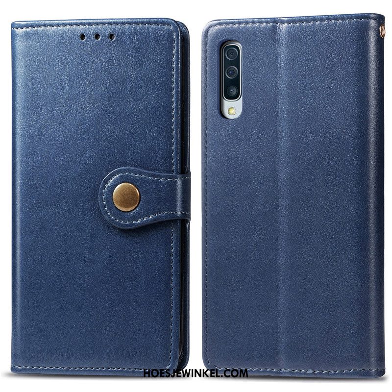 Samsung Galaxy A70s Hoesje Bescherming Hoes Kunstleer, Samsung Galaxy A70s Hoesje Folio Ster