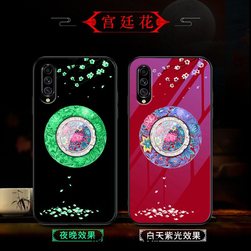 Samsung Galaxy A70s Hoesje Glas All Inclusive Anti-fall, Samsung Galaxy A70s Hoesje Mobiele Telefoon Rood