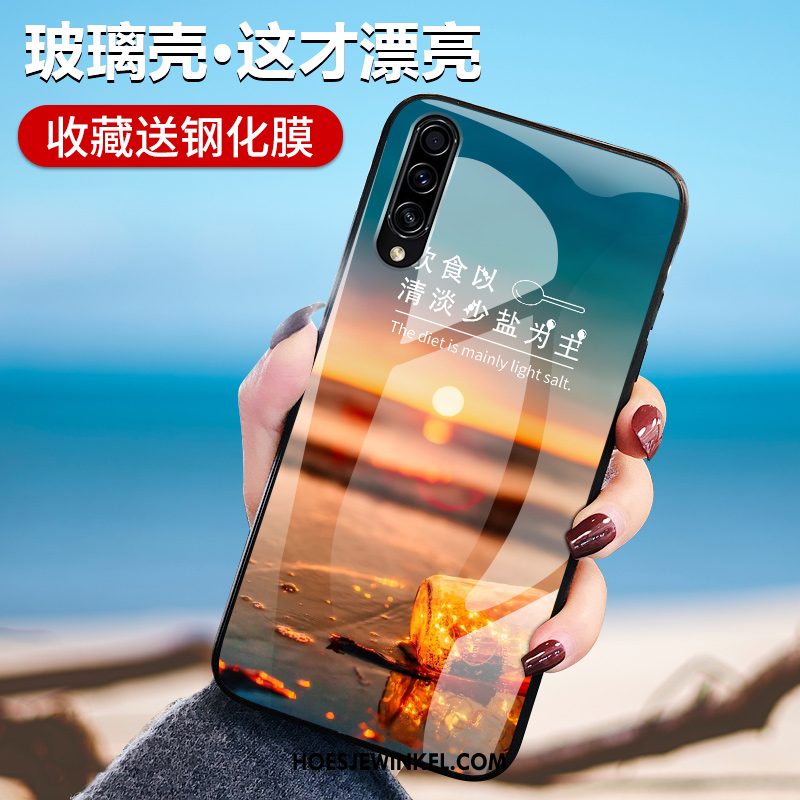 Samsung Galaxy A70s Hoesje Ster Hoes Bescherming, Samsung Galaxy A70s Hoesje Glas Anti-fall