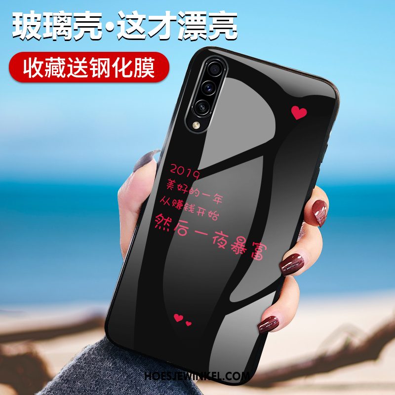 Samsung Galaxy A70s Hoesje Ster Hoes Bescherming, Samsung Galaxy A70s Hoesje Glas Anti-fall