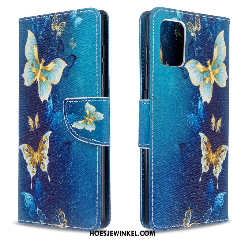 Samsung Galaxy A71 Hoesje Bescherming Mobiele Telefoon Blauw, Samsung Galaxy A71 Hoesje Ondersteuning Folio