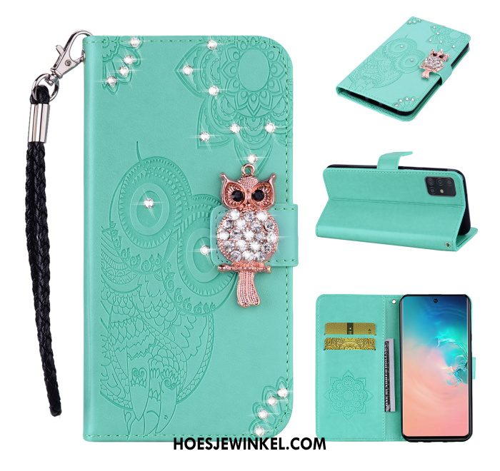 Samsung Galaxy A71 Hoesje Met Strass Kat Hoes, Samsung Galaxy A71 Hoesje Mobiele Telefoon Ster