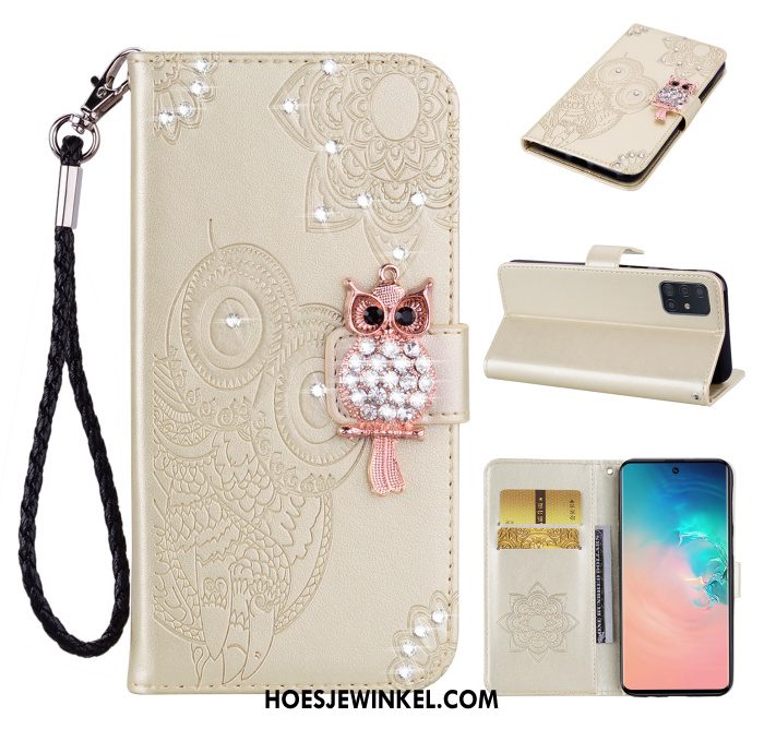 Samsung Galaxy A71 Hoesje Met Strass Kat Hoes, Samsung Galaxy A71 Hoesje Mobiele Telefoon Ster