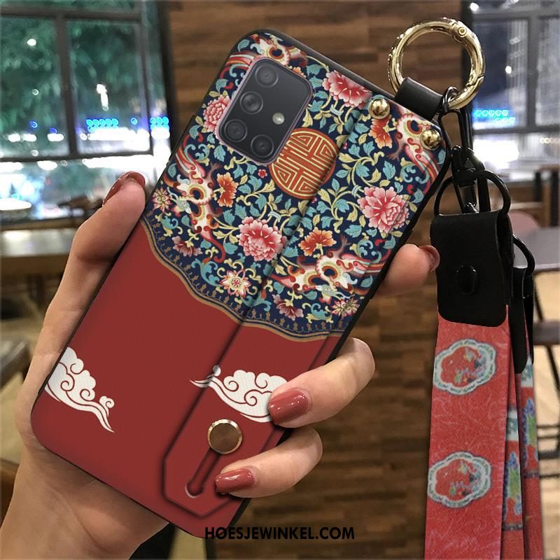 Samsung Galaxy A71 Hoesje Mobiele Telefoon Bescherming Chinese Stijl, Samsung Galaxy A71 Hoesje Wind Ondersteuning