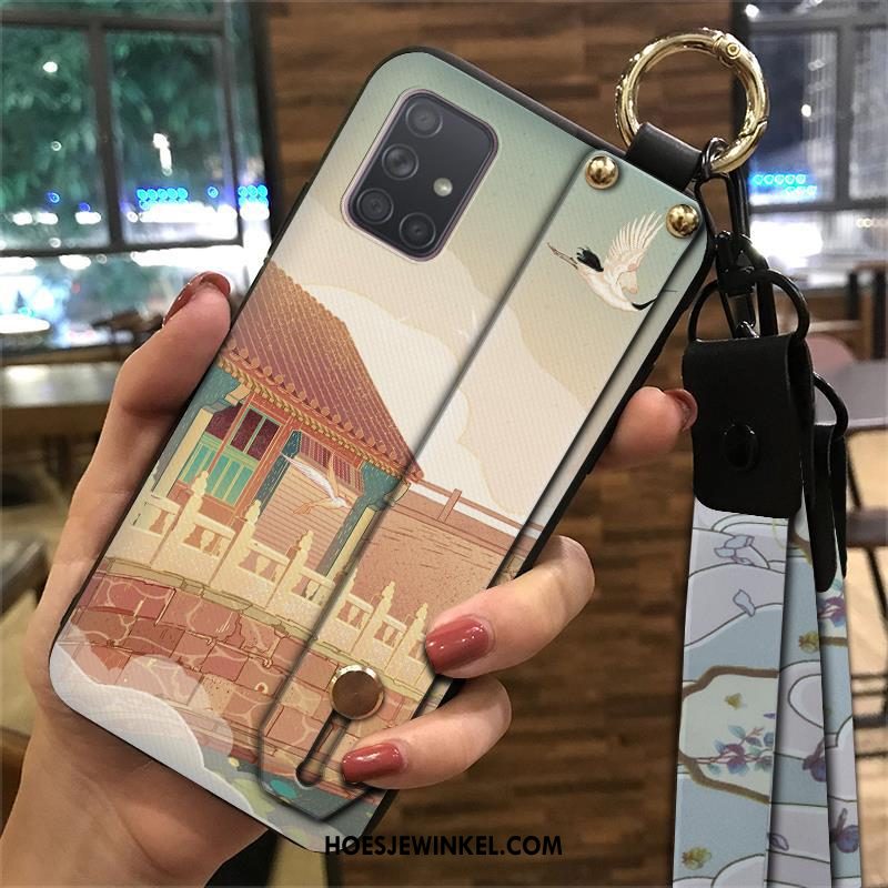 Samsung Galaxy A71 Hoesje Mobiele Telefoon Bescherming Chinese Stijl, Samsung Galaxy A71 Hoesje Wind Ondersteuning