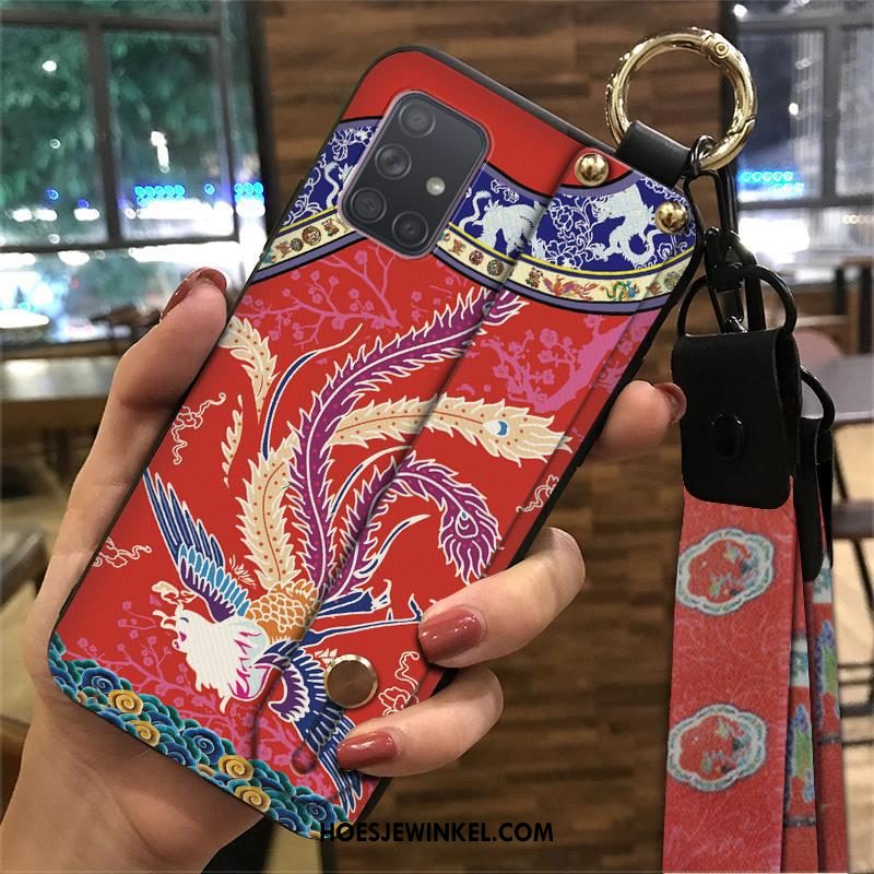 Samsung Galaxy A71 Hoesje Mobiele Telefoon Bescherming Chinese Stijl, Samsung Galaxy A71 Hoesje Wind Ondersteuning