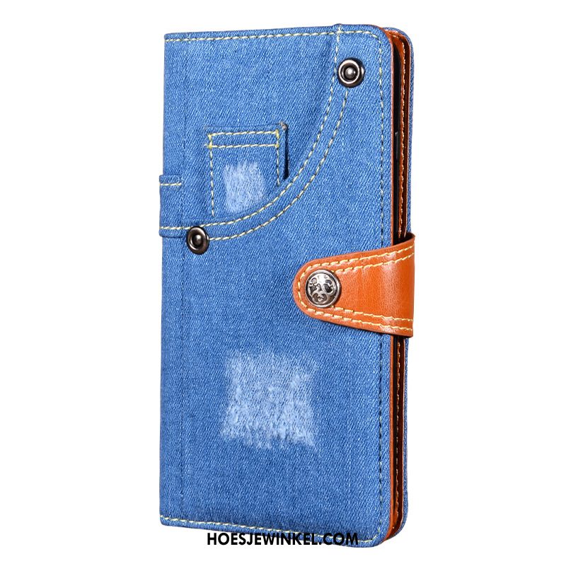 Samsung Galaxy A71 Hoesje Mobiele Telefoon Folio Denim, Samsung Galaxy A71 Hoesje Ster Hoes