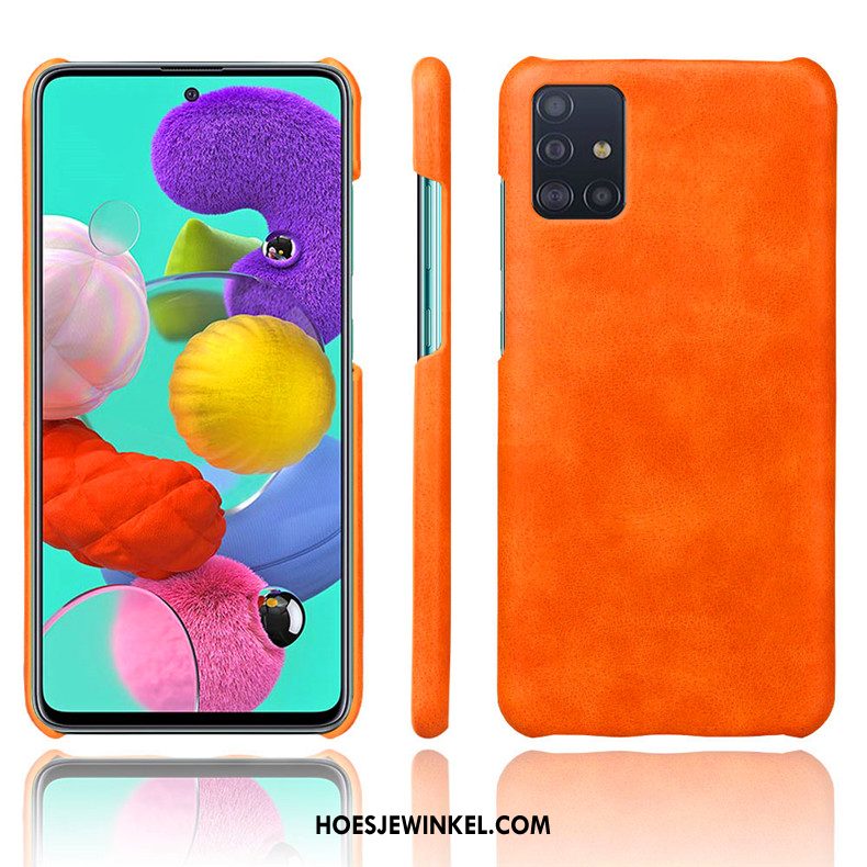 Samsung Galaxy A71 Hoesje Scheppend Anti-fall Bescherming, Samsung Galaxy A71 Hoesje Trend Hoes Orange