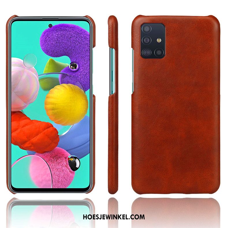 Samsung Galaxy A71 Hoesje Scheppend Anti-fall Bescherming, Samsung Galaxy A71 Hoesje Trend Hoes Orange